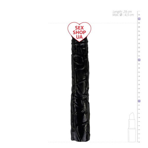 Dildo Big Mr. Softee - Фаллоимитатор, 29х4.5 см (чёрный) - sex-shop.ua