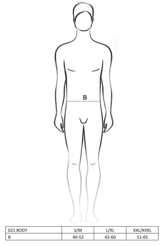 Passion 021 Body - Мужской эротический костюм официанта, S/M