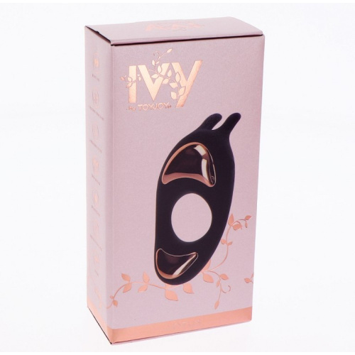 Toy Joy Lotus C-Ring - виброкольцо перезаряжаемое, 10х3 см (черный) - sex-shop.ua