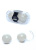 Boss Duo-Balls Light White - Вагинальные шарики, 21х3,3 см (белый) - sex-shop.ua
