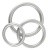 Metallic Silicone Cock Ring Set набір ерекційних кілець різного діаметру, 3.3 см, 4 см, 5.5 см