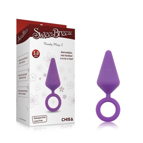Sweet Breeze Candy Plug S - Анальная пробка, 7,1 см (фиолетовый)