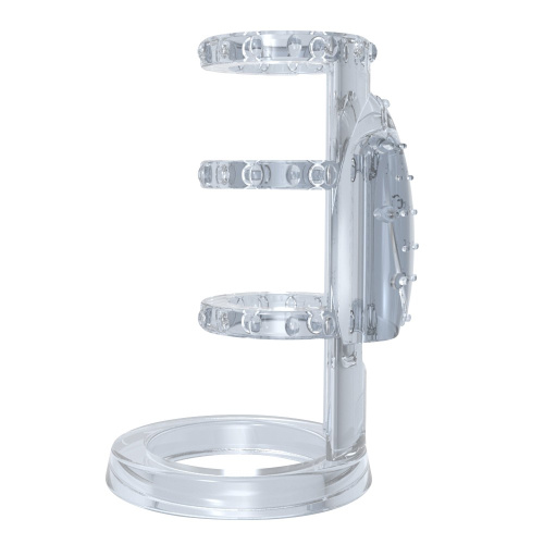 Chisa - Get Lock Vibrating Cock Cage Clear - Насадка на член, 7.6х2 см