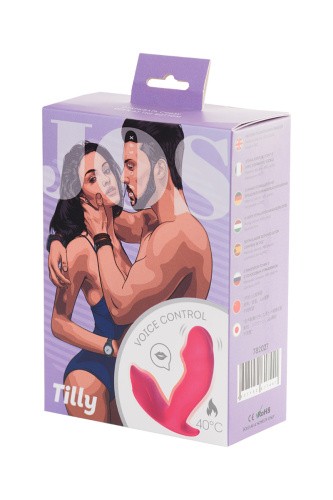 JOS Tilly - Стимулятор точки G с подвижной головкой, нагревом и голосовым управлением, 11х3.1 см