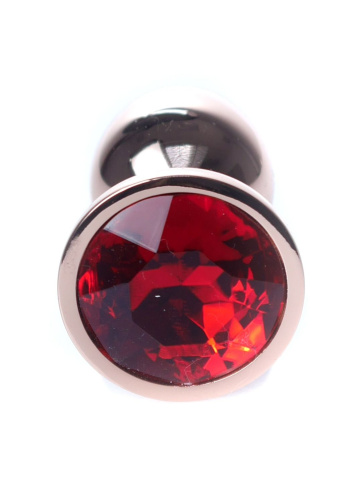 Анальная пробка Jewellery Red Gold Plug - размер S
