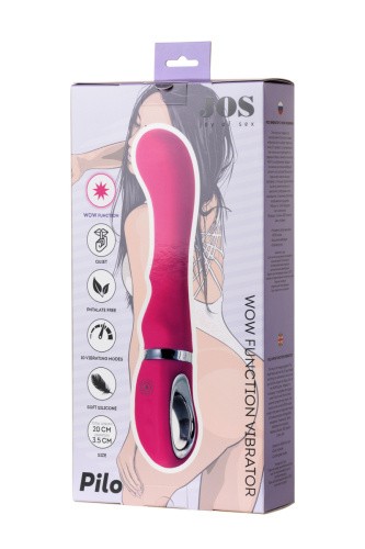 Toyfa - JOS Pilo - Вибратор для точки G, 20х3.5 см