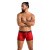 Passion - 046 SHORT PARKER red - Сексуальные мужские трусы с открытой попкой, S/M