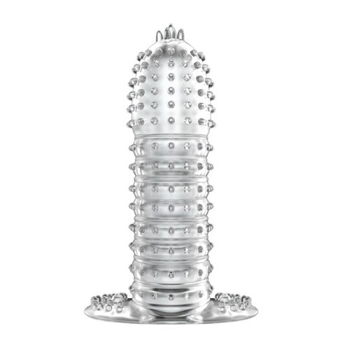 LyBaile Silikon Penis Sleeve Clear - Насадка на член, +5 см (прозрачный) - sex-shop.ua
