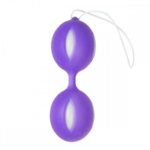 EasyToys Wiggle Duo - Вагинальные шарики, 10 см (фиолетовый) - sex-shop.ua