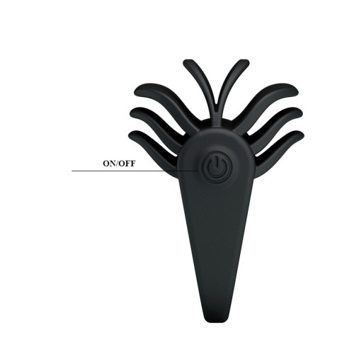 Pretty Love Chester Vibrating Cock Ring Black - эрекционное кольцо с вибрацией, 5х3.3см (черный)