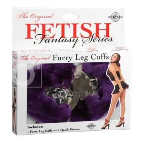 Поножи Fetish Fantasy Furry Leg (фиолетовый)