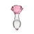Pillow Talk - Rosy - Luxurious Glass Anal Plug - Стеклянная анальная пробка, 9.9х3.3 см - sex-shop.ua