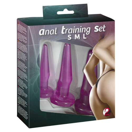 Orion Anal Training Set Lila набор из 3 анальных пробок разного размера - sex-shop.ua