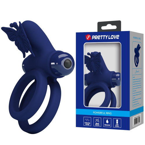 Виброкольцо Pretty Love Powerful Vibro Butterfly Cock Ring
