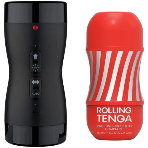 Автоматический мастурбатор Tenga Vacuum Gyro Roller совместим с Tenga Cup, 20,35 см - sex-shop.ua