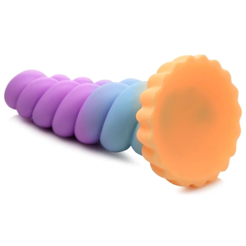 Creature Cocks Mystique Silicone Unicorn Dildo - фантазийный фаллоимитатор в форме рога Единорога, 21х6 см - sex-shop.ua