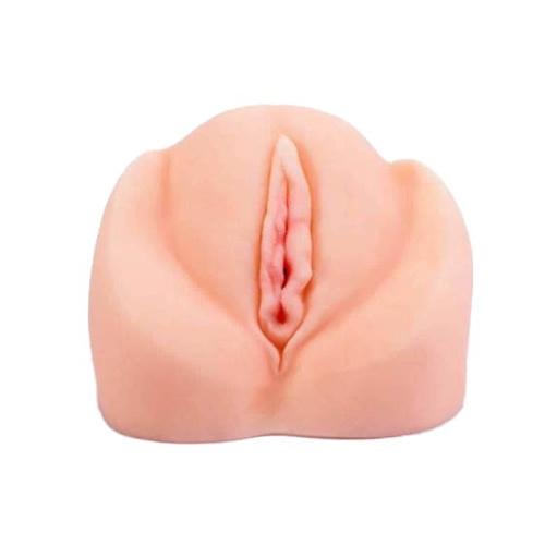 LoveToy Vibrating Pet Pussy & Ass # 4 - Мастурбатор вагина и анус, 17 см (телесный)