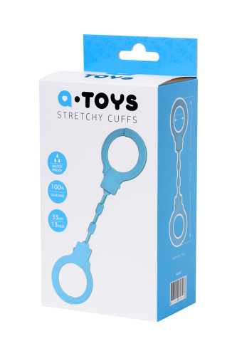 A-Toys By Toyfa - Силиконовые наручники (голубые) - sex-shop.ua