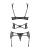 Obsessive Frivolla set - мереживний еротичний комплект білизни, L/XL (чорний) - купити в Україні | Секс шоп SEX-SHOP.ua
