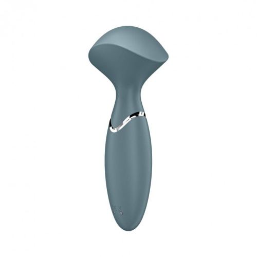 Satisfyer Mini Wand-er - Вібромасажер, 16х6 см (сірий) - купити в Україні | Секс шоп SEX-SHOP.ua