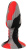 Anos Tricolour Butt Plug - Анальна пробка, 11.5х4 см (триколірна)