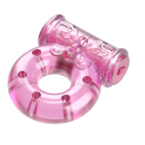 Baile Vibro Ring Pink - виброкольцо, 4.5х1.5 см (розовый) - sex-shop.ua