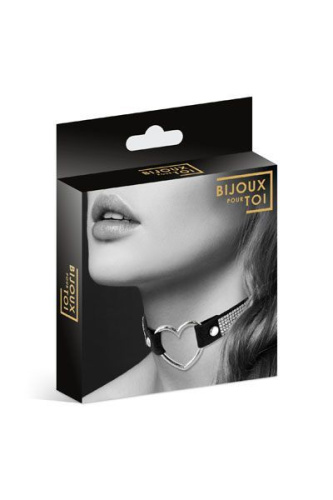 Bijoux Pour Toi Heart Diamond - чокер с сердечком и стразами - sex-shop.ua
