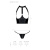 Passion - GENEVIA SET WITH OPEN BRA - Комплект із еко-шкіри, S/M - купити в Україні | Секс шоп SEX-SHOP.ua