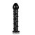 LoveToy 7" Glass Romance Dildo Black - Стеклянный фаллоимитатор, 17х3.3 см (чёрный)