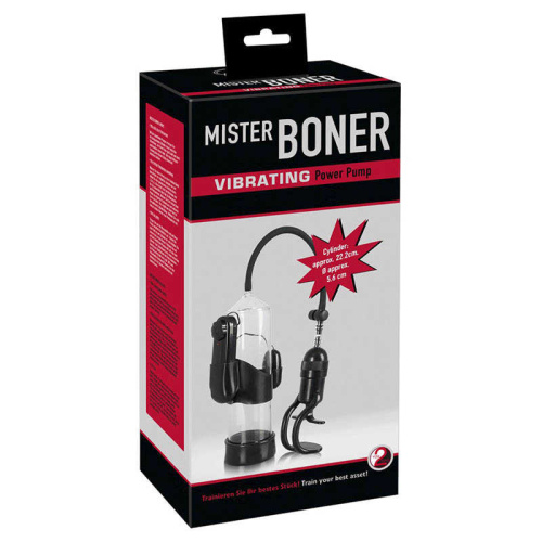 Orion Mister Boner Vibrating Power Pump - Вакуумная вибропомпа, 25х5.6 см - sex-shop.ua