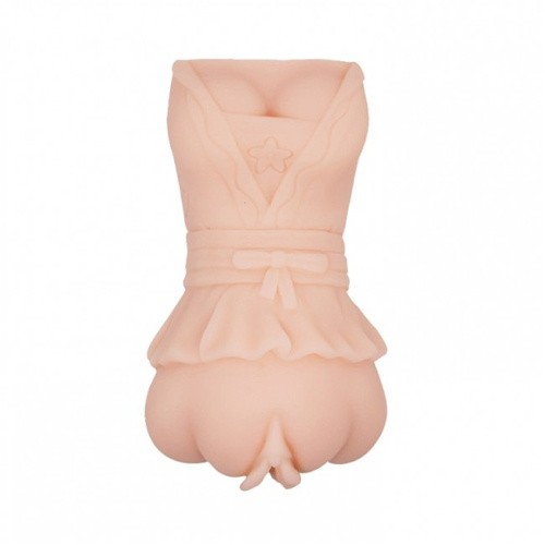 LyBaile Crazy Bull Vagina Masturbator Flesh with vibro - Мастурбатор, 14х7 см