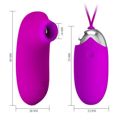 Pretty Love Cornelius Heating Vibrator Purple - Віброяйце, 21,2 см (фіолетовий) - купити в Україні | Секс шоп SEX-SHOP.ua