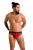 Passion - 031 SLIP MIKE red - Мужские трусы с леопардовым принтом, S/M