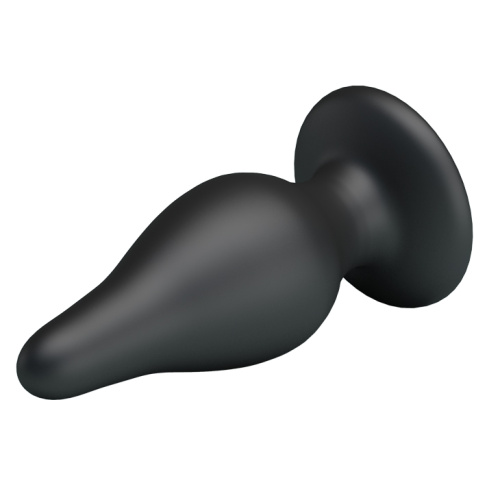 LyBaile - Pretty Love Sturdy Silicone Anal Plug - Анальная пробка, 15.4х5.5 см (чёрная) - sex-shop.ua