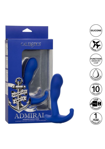 California Exotic Novelties Admiral Advanced Curved Probe - Стимулятор анальный, 10.25х3.20 см - sex-shop.ua