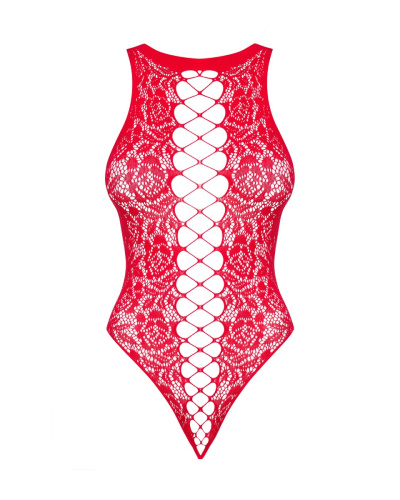 Obsessive B120 teddy - Боди, S/M/L (красный)