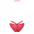 Ewa Bien Leа D900 еротичне боді з мереживом і оголеними грудьми (Червоний, L)