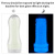 LoveToy Lumino Play Masturbator Crystal Pocketed - мастурбатор, светящийся в темноте, 20.5х8 см (прозрачный)