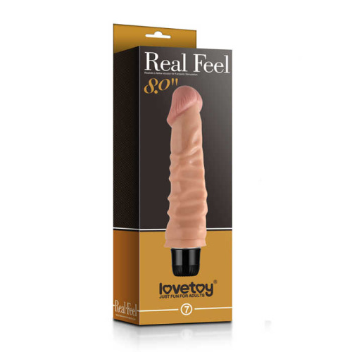 LoveToy - Real Feel Vibrator 7 Flesh 8 - Вібратор реалістичний, 20х3.5 см - купити в Україні | Секс шоп SEX-SHOP.ua