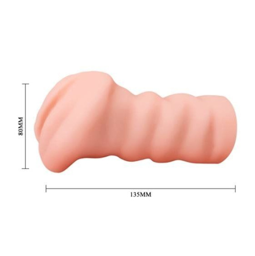 Crazy Bull Leila Masturbator Flesh - Мастурбатор с реалистичным рельефом, 13.5х8 см