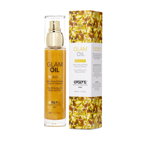 EXSENS Glam Oil - Масло для тела с блеском с миндалем, 50 мл