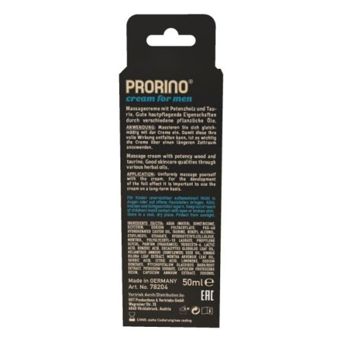 Hot Prorino - Крем для эрекции, 50 мл - sex-shop.ua