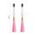Glamor Tassel Nipple Clamp Pink - Затискачі для сосків, 14 см (рожевий) - купити в Україні | Секс шоп SEX-SHOP.ua
