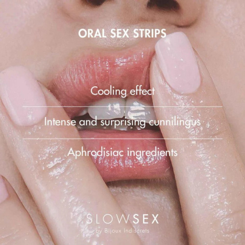 Bijoux Indiscrets Slow Sex - Oral sex strips - Полоски для орального секса - sex-shop.ua
