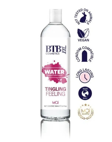 BTB Tingling Feeling - Смазка на водной основе с эффектом вибрации, 250 мл - sex-shop.ua