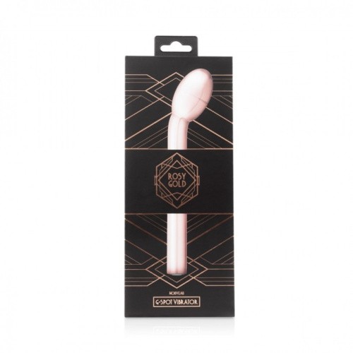 Rosy Gold - Nouveau G-spot Vibrator - Вибратор для точки G, 22х3.5 см., (золотистый)