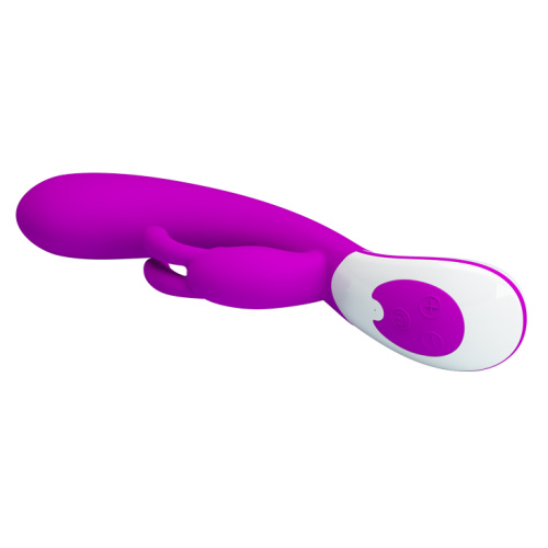 Pretty Love Harlan Vibrator Purple - Вибратор с кокетливыми ушками, 21.5х3.5 см (фиолетовый)