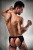 Passion 007 Thong - Чоловічі трусики з червоним гульфіком, L/XL (чорні з червоним) - купити в Україні | Секс шоп SEX-SHOP.ua