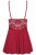Obsessive 810-BAB-3 babydoll UA79129 - Комплект, S/M, (красный)