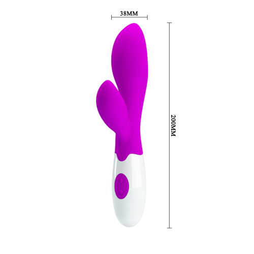 Pretty Love Newman Silicone Vibrator - Стильный силиконовый вибратор-кролик, 20х3.8 см (фиолетовый)